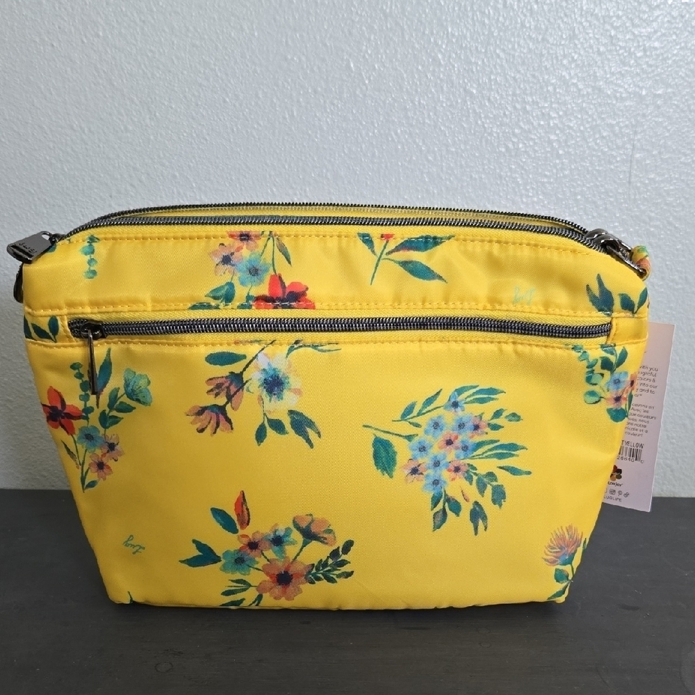 NWT Lug Flare 2 Crossbody Bag In Yellow Floral